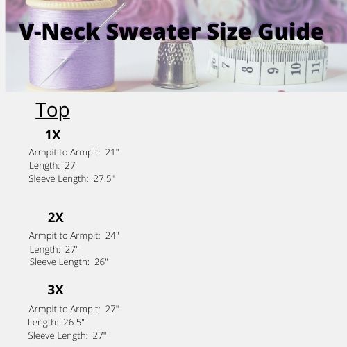 V-Neck Sweater Ivory Women's Plus Sizes 1x 2x 3x