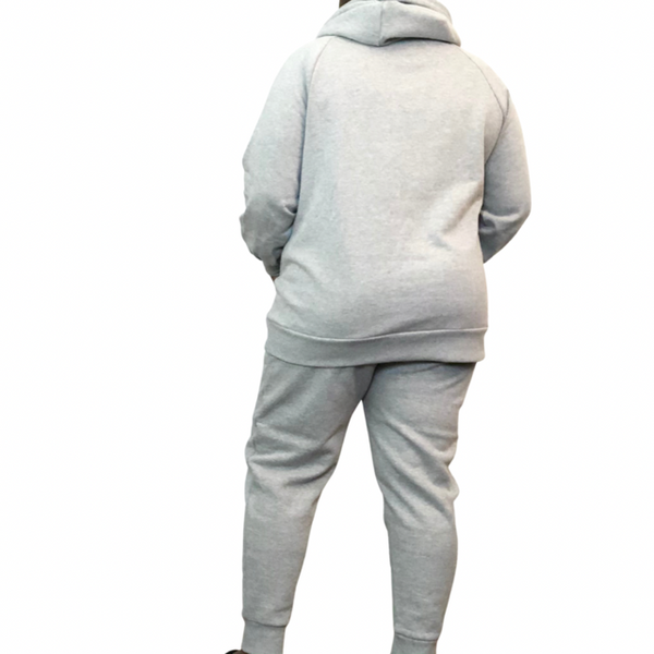 Sweat Suit Jogger Pant Hoodie Plus Size Set 1x 2x 3x Heather Gray