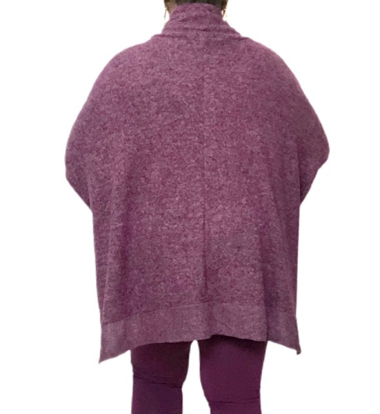 Cowl Neck Sweater Leggings 2 Piece Set Plus Size 1X - 3X Dark Plum